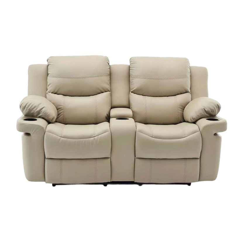 가죽 덮개를 씌운 수동 모션 Loveseat 안락의자